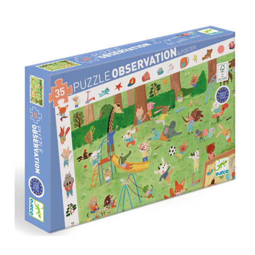 Little Friends' Garden & Poster 35- Piece Puzzle