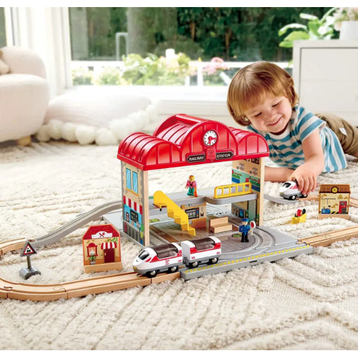 Portable Train Station Set