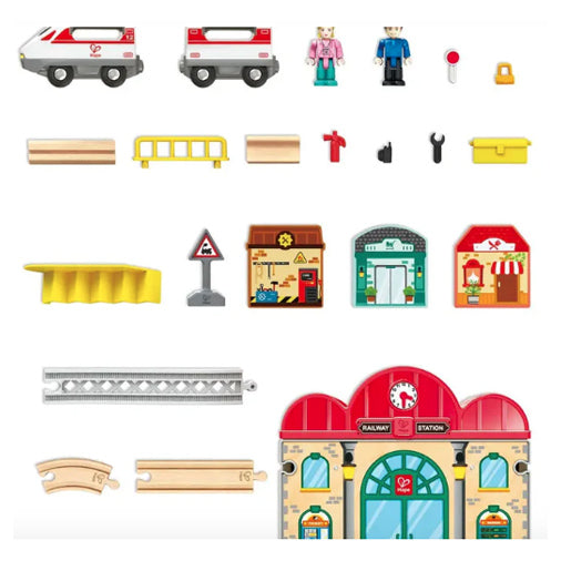 Portable Train Station Set