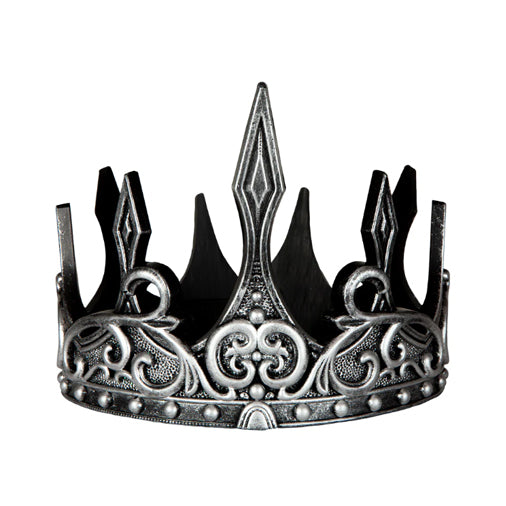 Medieval Crown - Silver and Black
