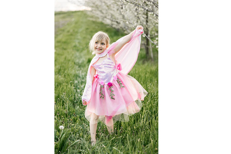 Pink Forest Fairy Costume Ages 3/4 - Great Pretenders