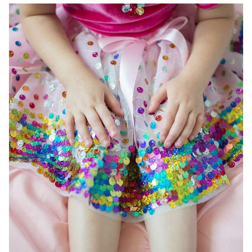 Pink Party Fun Sequin Skirt