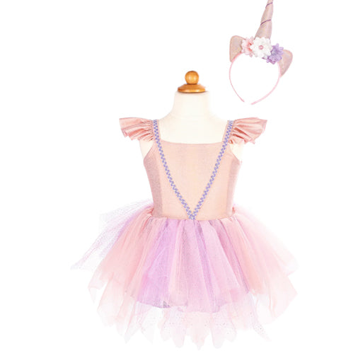 Pink Shimmer Unicorn Dress & Headband