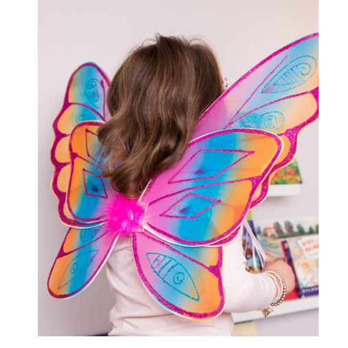Glitter Rainbow Wings, Fuchsia