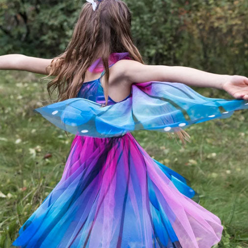 Butterfly Twirl Dress with Wings & Headband