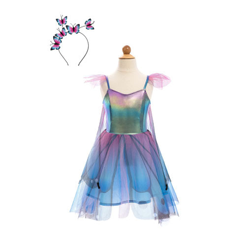 Butterfly Twirl Dress with Wings & Headband