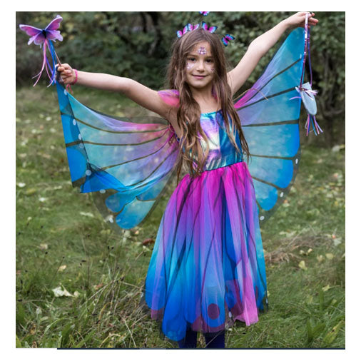 Butterfly Twirl Dress with Wings & Headband