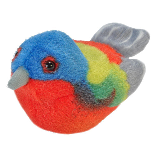 Audubon Birds Painted Bunting Plush with Authentic Bird Sound