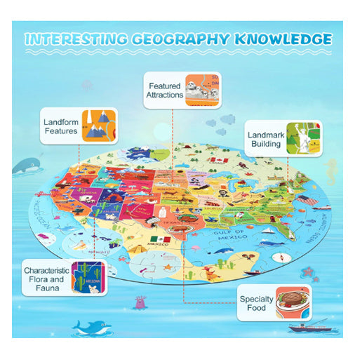 USA Round 70-Piece Puzzle