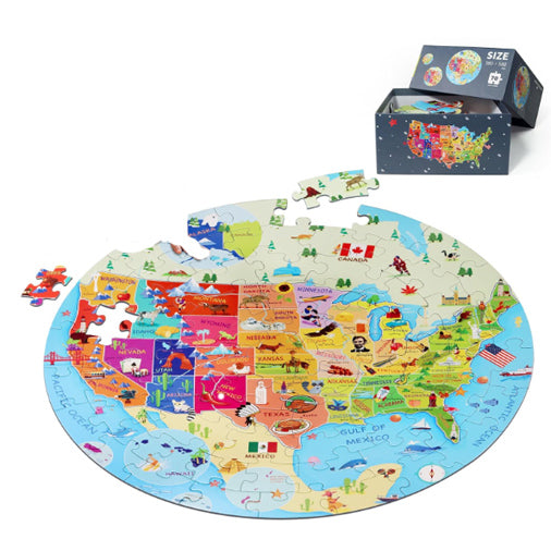 USA Round 70-Piece Puzzle