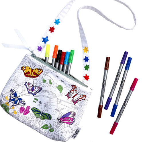Color-In Butterfly Crossbody Bag