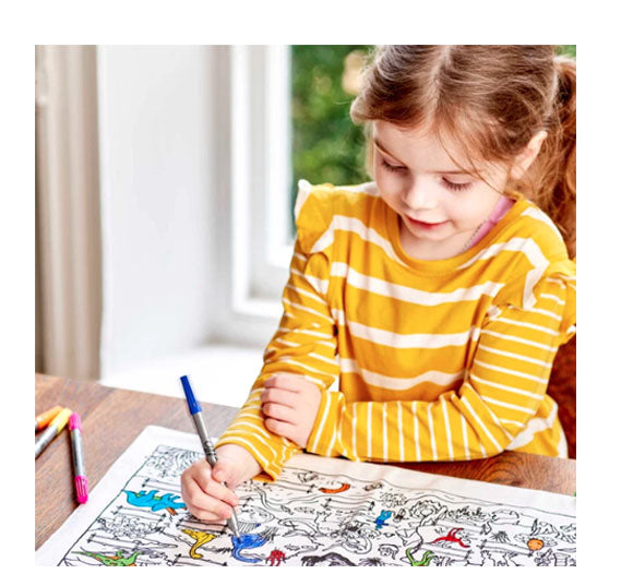 Color In Dinosaur Placemat To Go