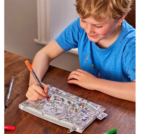 Color and Learn Woodland Color Pencil Case