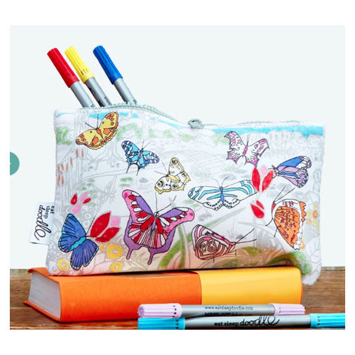 Color and Learn Butterfly Color Pencil Case