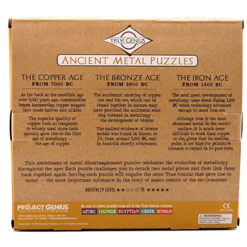Ancient Metals 12-Piece Metal Puzzle Set