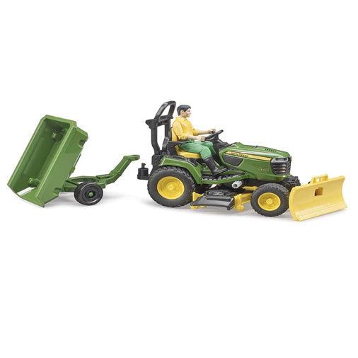 Bruder - John Deere Lawn Tractor w/ Trailer and Driver