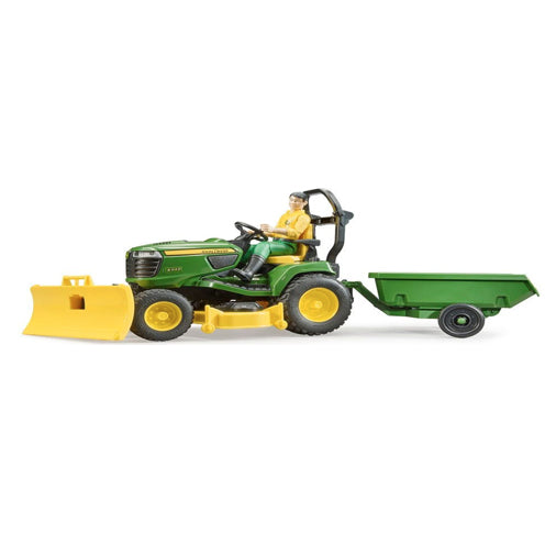 Bruder - John Deere Lawn Tractor w/ Trailer and Driver