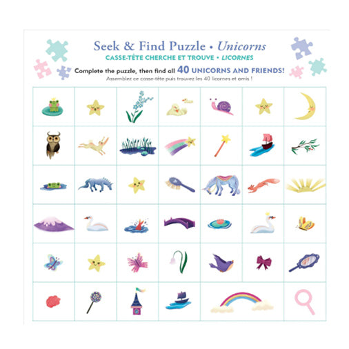 Unicorns Seek & Find 100-Piece Puzzle
