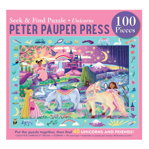 Unicorns Seek & Find 100-Piece Puzzle