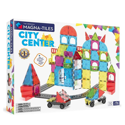 Magna-Tiles City Center Magnetic Construction Set, 110-Piece