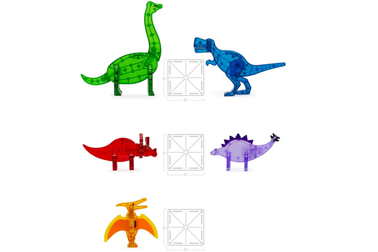 Magna-Tiles® Dinos 5-Piece Set