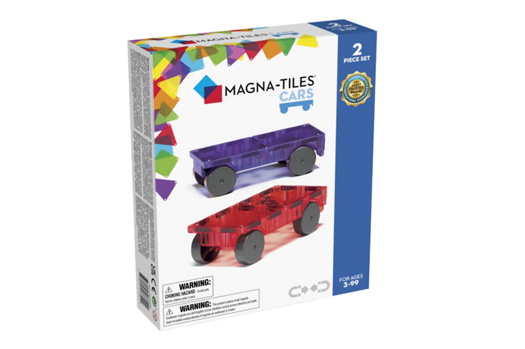 Magna-Tiles® Purple & Red Car Set