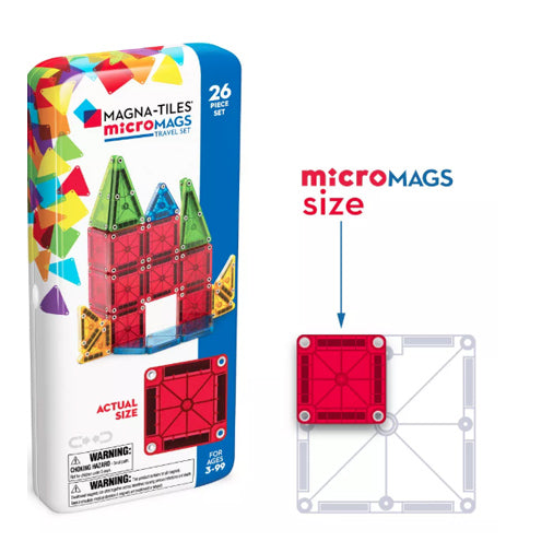 MAGNA-TILES microMAGS Travel Set 26pc
