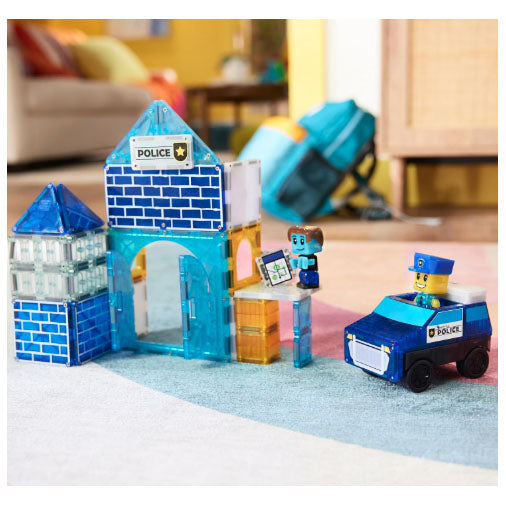 MAGNA-TILES Police Station, 35-Piece