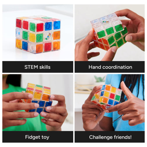 Rubiks 3x3 Crystal Cub