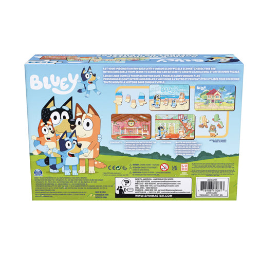 Bluey 4-Pack of Puzzles 24-Piece
