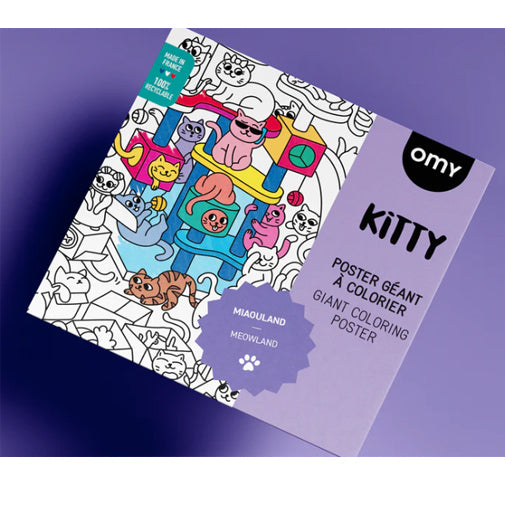 Giant Coloring Poster, Kitty