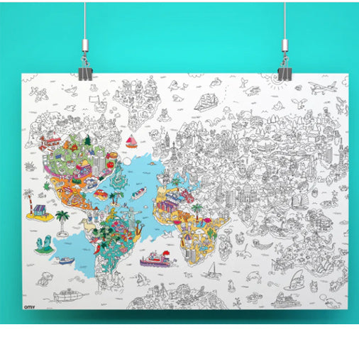 Giant Coloring Poster, Atlas