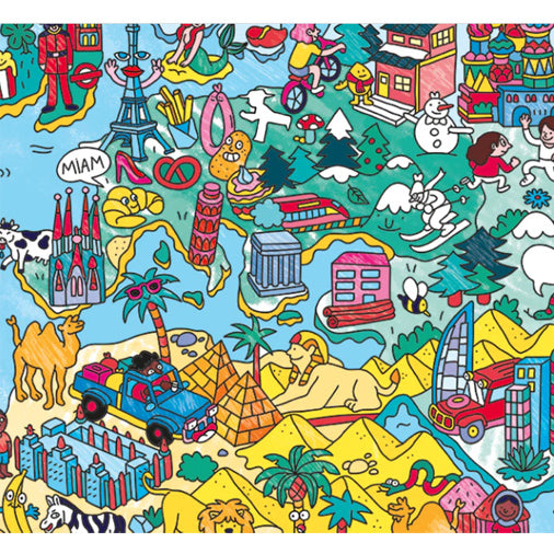 Giant Coloring Poster, Atlas