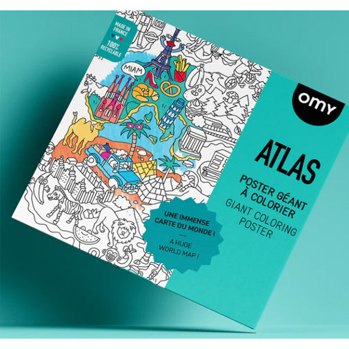 Giant Coloring Poster, Atlas