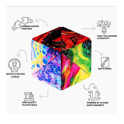 Shashibo Magnetic Puzzle Cube - Cosmos