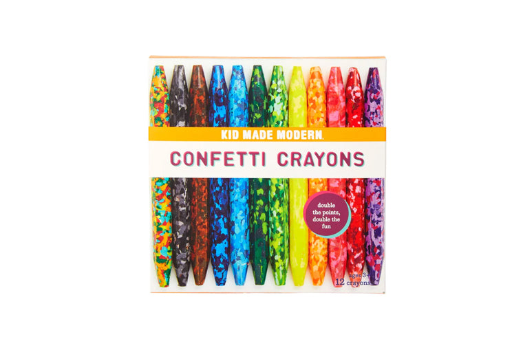 Confetti Crayons- Kid Made Modern