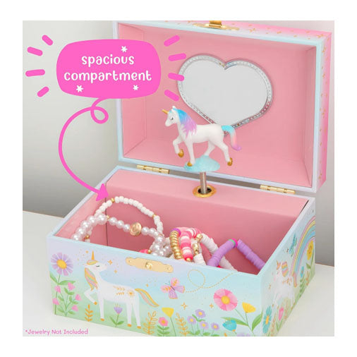 Floral Unicorn Musical Jewelry Box