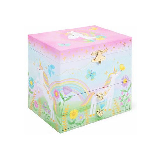 Floral Unicorn Musical Jewelry Box