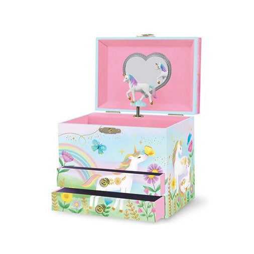 Floral Unicorn Musical Jewelry Box