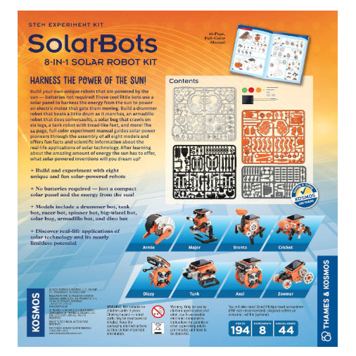 8-in-1 Solar Robot STEM Experiment Kit