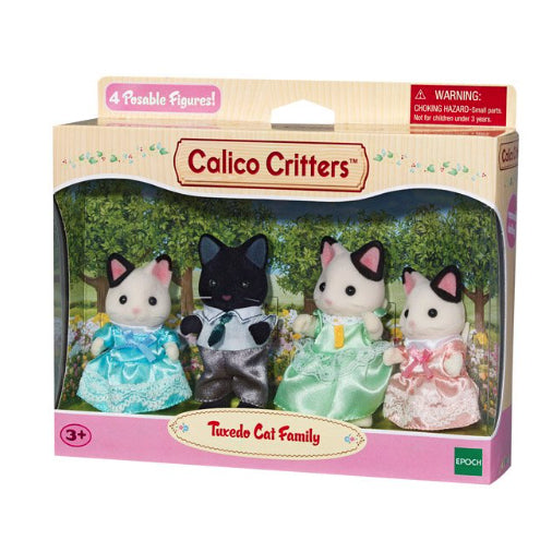 Calico Critters - Tuxedo Cat Family