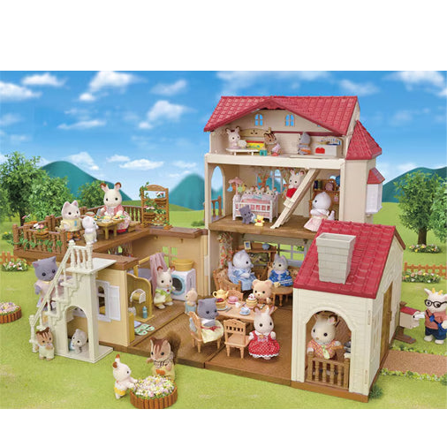 Calico Critters - Red Roof Country Home with Secret Attic Playroom