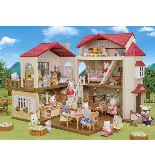 Calico Critters - Red Roof Country Home with Secret Attic Playroom