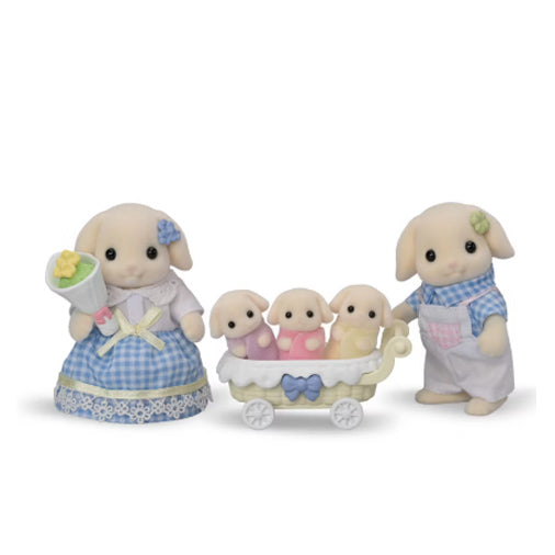 Calico Critters - Flora Rabbit Family, Set of 5