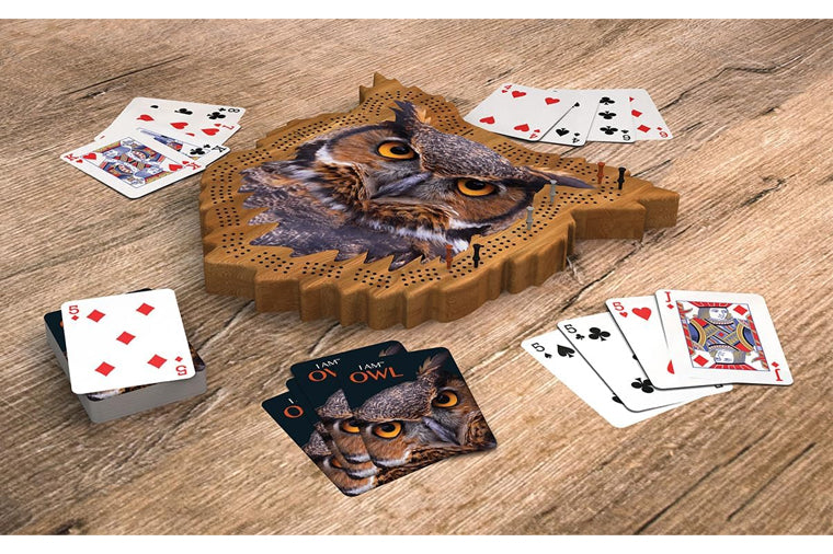 Madd Capp Games - Owl Shaped Cribbage