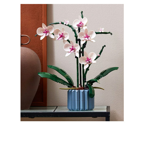 LEGO Icons Orchid Artificial Plant, Building Set with Flowers