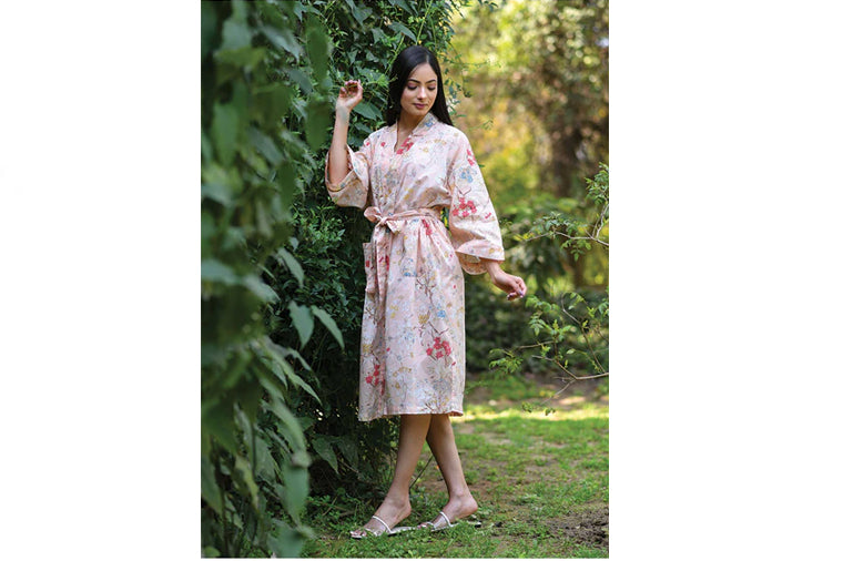 Sardinia Pink Grapefruit Kimono