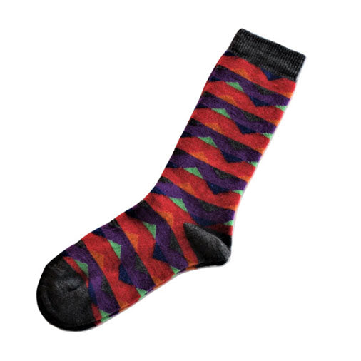 ZigZag Striped Alpaca Socks