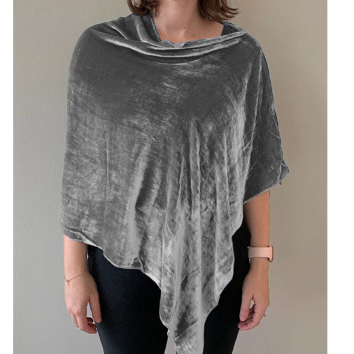 Silk Velvet Poncho