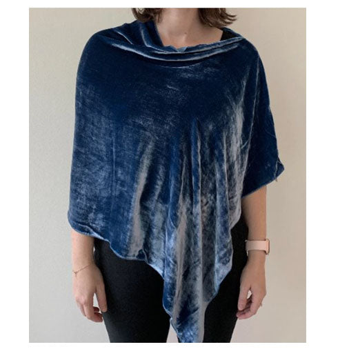 Silk Velvet Poncho